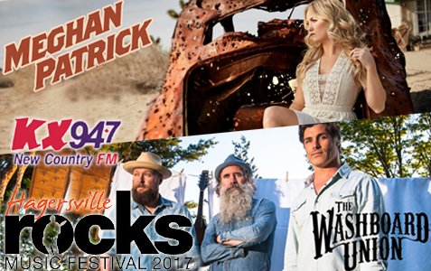 #KXCountry presents <a href="/HagersvilleRock/">Hagersville Rocks</a> July 22! Get your tickets to see <a href="/washboardunion/">The Washboard Union</a>  <a href="/MegPatrickMusic/">Meghan Patrick</a> &amp; more here: ow.ly/Ixrt30dmV3z