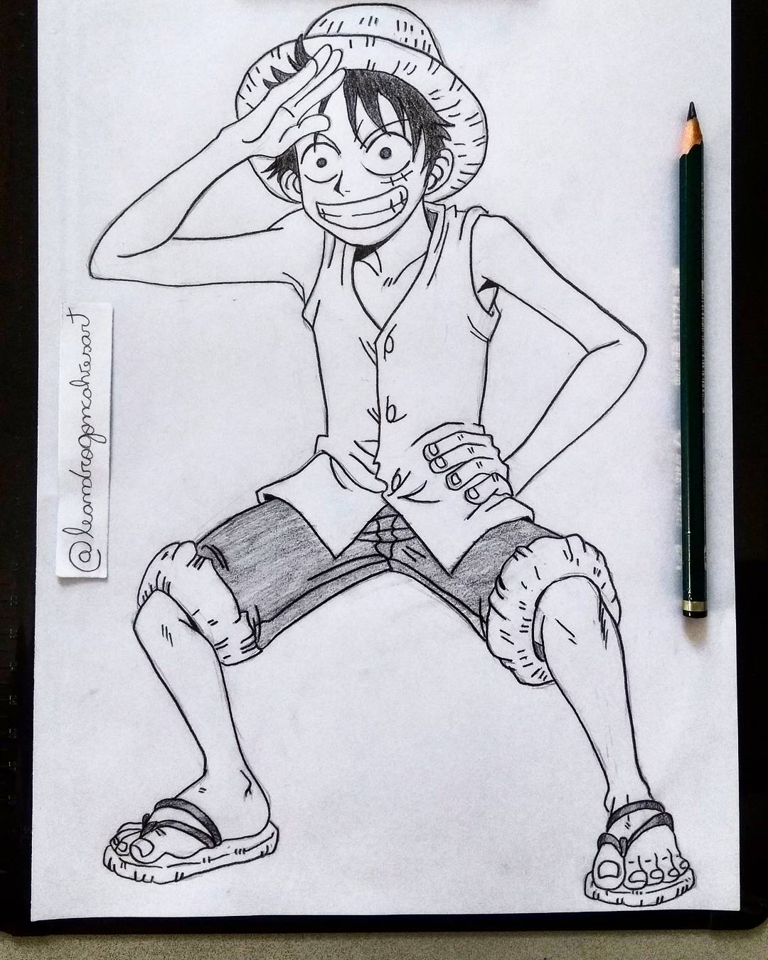 Como desenhar Monkey D. Luffy