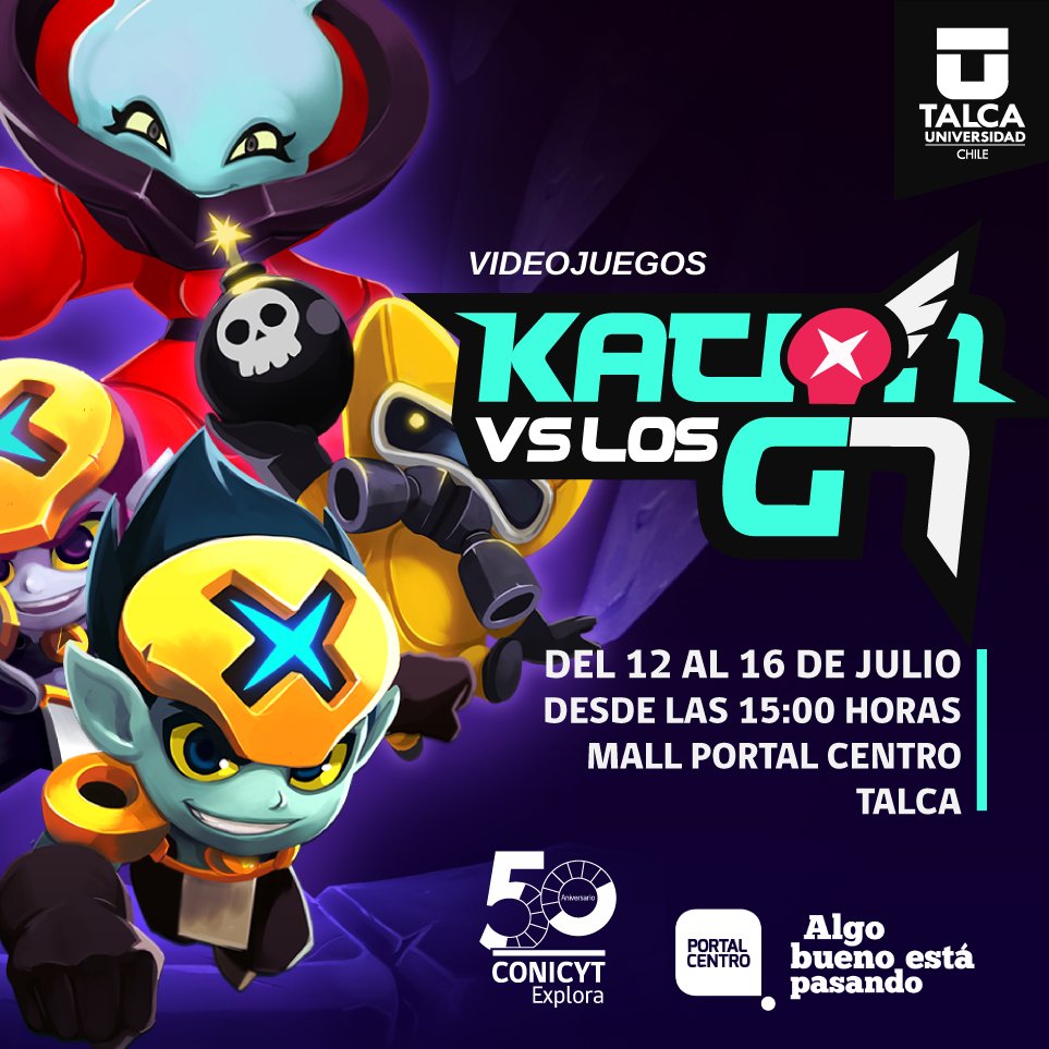 ExploraMaule's tweet photo. #Talca: Juega y aprende ciencia en el #GameCenter de @KationG7 Te esperamos en el tercer nivel del  @portalcentrocl  https://t.co/Waf39ZdLqx https://t.co/uabaOE22hP