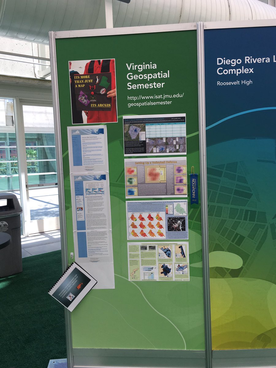 Geospatial Semester (@geosemester) on Twitter photo GSS student projects recognized for innovation and on display in Map Gallery at #EsriUC @JMUOutreach @jmuisat <a href="/BobKolvoord/">Bob Kolvoord</a> <a href="/KathrynKeranen/">Kathryn Keranen</a> GSS student projects recognized for innovation and on display in Map Gallery at #EsriUC @JMUOutreach @jmuisat <a href="/BobKolvoord/">Bob Kolvoord</a> <a href="/KathrynKeranen/">Kathryn Keranen</a>