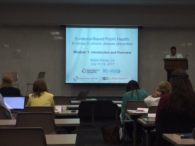 StLouisPRC's tweet photo. .@LADeptHealth's Dr. Tammy Hall kicked off the #evidencebased #publichealth training in Baton Rouge #EBPHtraining https://t.co/k8NJryXriy https://t.co/1K6ZmiMeuo