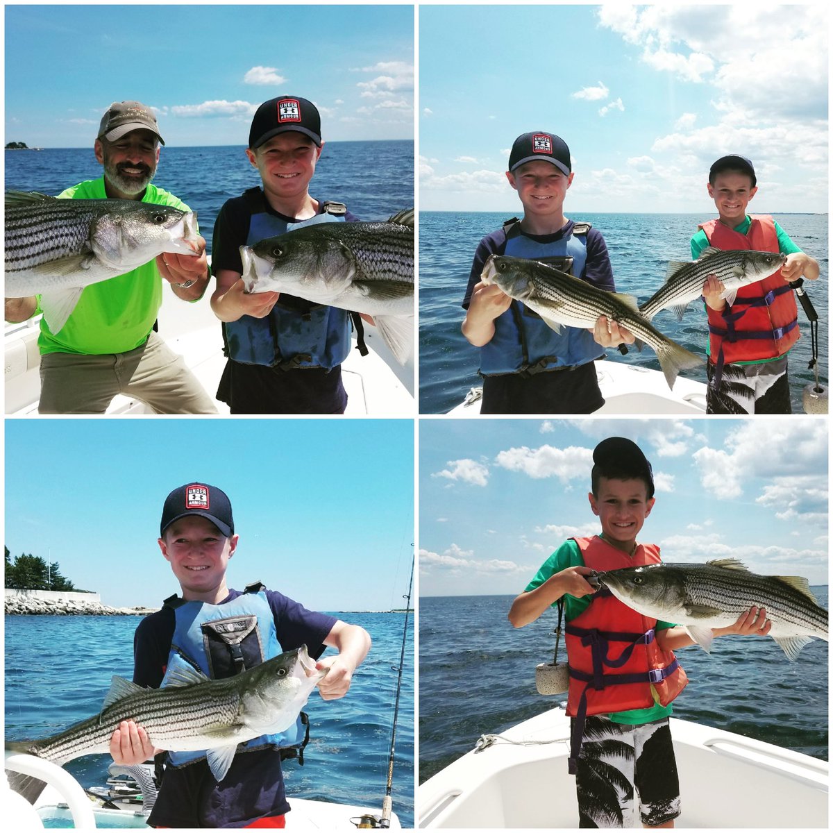 huntfishgolf's tweet photo. Crushed it! #fishing #stripah  #Marblehead #Massachusetts #hogs https://t.co/vDsKF89mEy