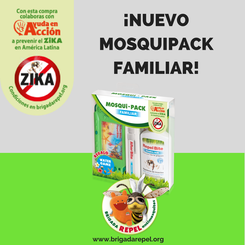 AfterBiteEs's tweet photo. ¿Has visto mis nuevos #Mosquipacks?  Vienen con regalito. Protégete de las picaduras, disfruta el verano y colabora con la #BrigadaRepel2 https://t.co/D7zt0ljtMH