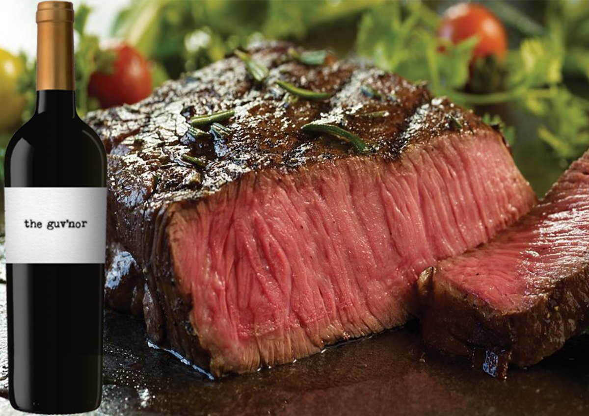 innesandmason's tweet photo. BEST SELLING WINE! 
The Guvnor, a rich, ripe but sweet red wine that goes perfectly with a juicy steak!
#TheGuvnor #RedWine #WineAndSteak https://t.co/Y31PnqcBgZ
