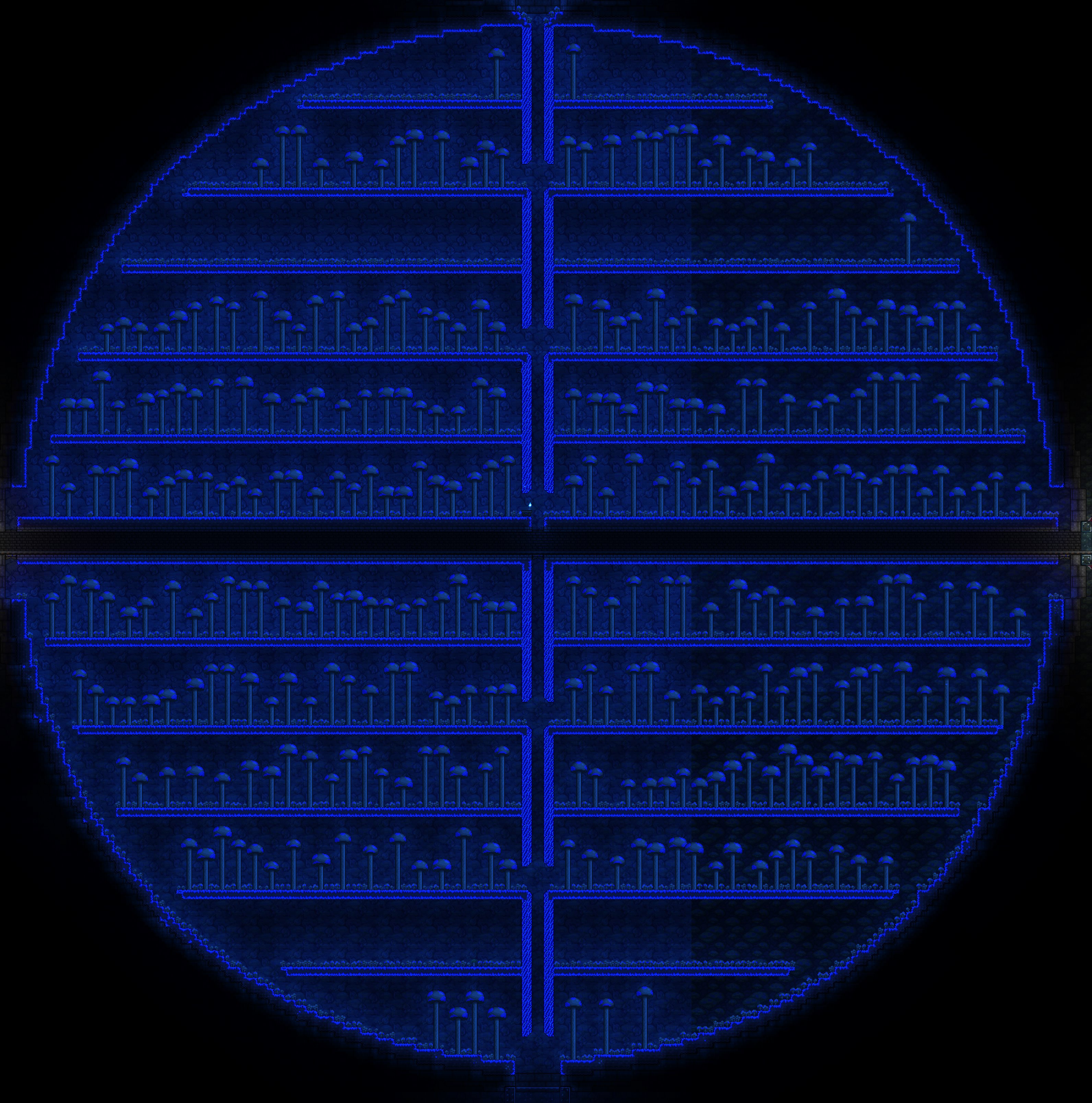 Twitter 上的 テラリアのおっさん キノコバイオームは光ってくれます 聖域は暗いながらも美しくなりました T Co 5kgor2mcly Twitter