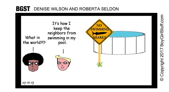 BGSTTheWebComic's tweet photo. New webcomic posted! “Keep Out!” #comics #webcomics #summer #swimming https://t.co/JMxT5SVyjV