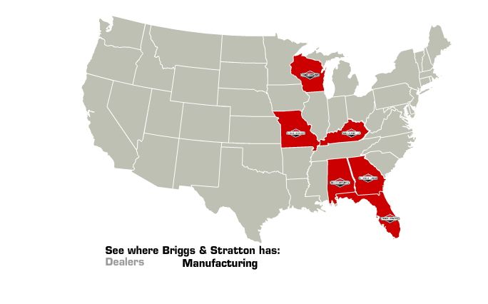 BriggsStratton's tweet photo. As an #American company, we focus on job creation, small engine excellence, &amp; community. Here's where we call home: https://t.co/KfhidU3VYT https://t.co/Uvz7eKTHjH