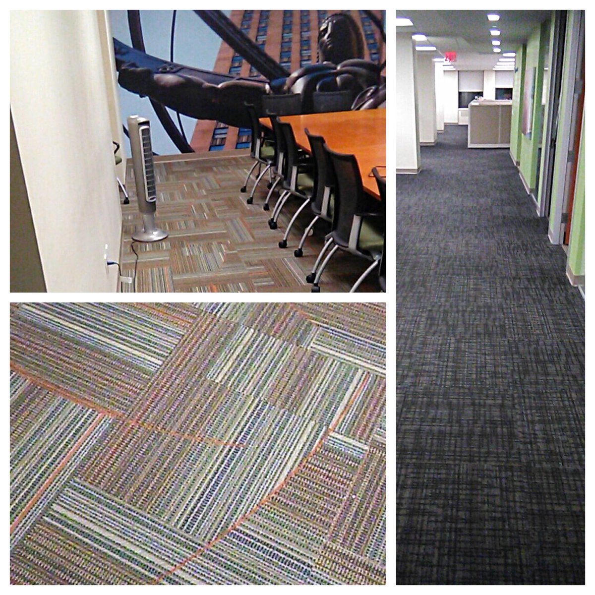 Our #Carpet Maintenance Division just completed a successful #cleaning project removing, toner, coffee and soil spots throughout the space.