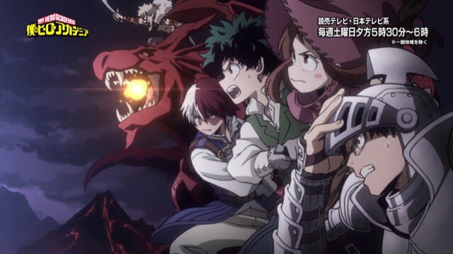 heroaca_anime's tweet photo. ヒロアカ新EDムービーのWEB公開が来た！
↓
https://t.co/H84VZchGXH

堀越耕平先生が原作コミックス14巻収録の第120話で描いた扉イラストを基にした、RPGのような世界観の映像！

EDテーマ:LiSA「だってアタシのヒーロー。」
#heroaca_a https://t.co/czRBXGOI3i