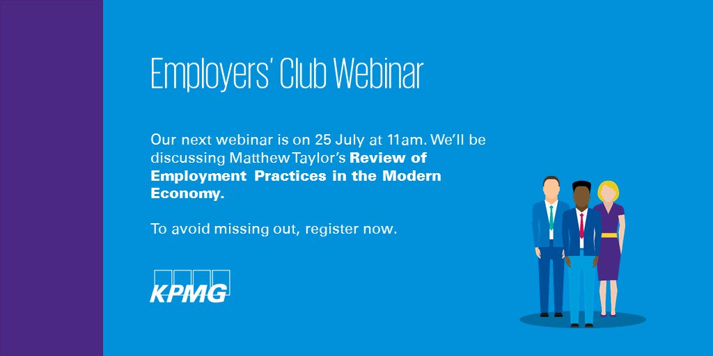 Register now for our webinar on the Review of Modern Working Practices: ow.ly/Lqcd30dxwMT