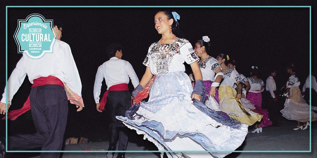 #SabíasQue La Guaranducha es un baile típico en Campeche que inicia con jarana al ritmo 6x8. RT si te gusta la zapateada 💃🏻 #VisitaCampeche