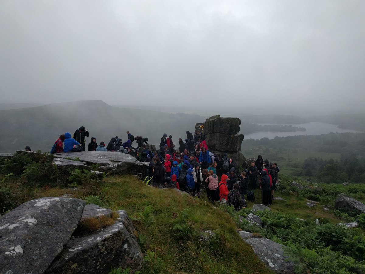 AnnaHalli7's tweet photo. Amazing theme day on Dartmoor with year 7. Great fun despite the rain! @praisesaltash https://t.co/0bWXORAttH