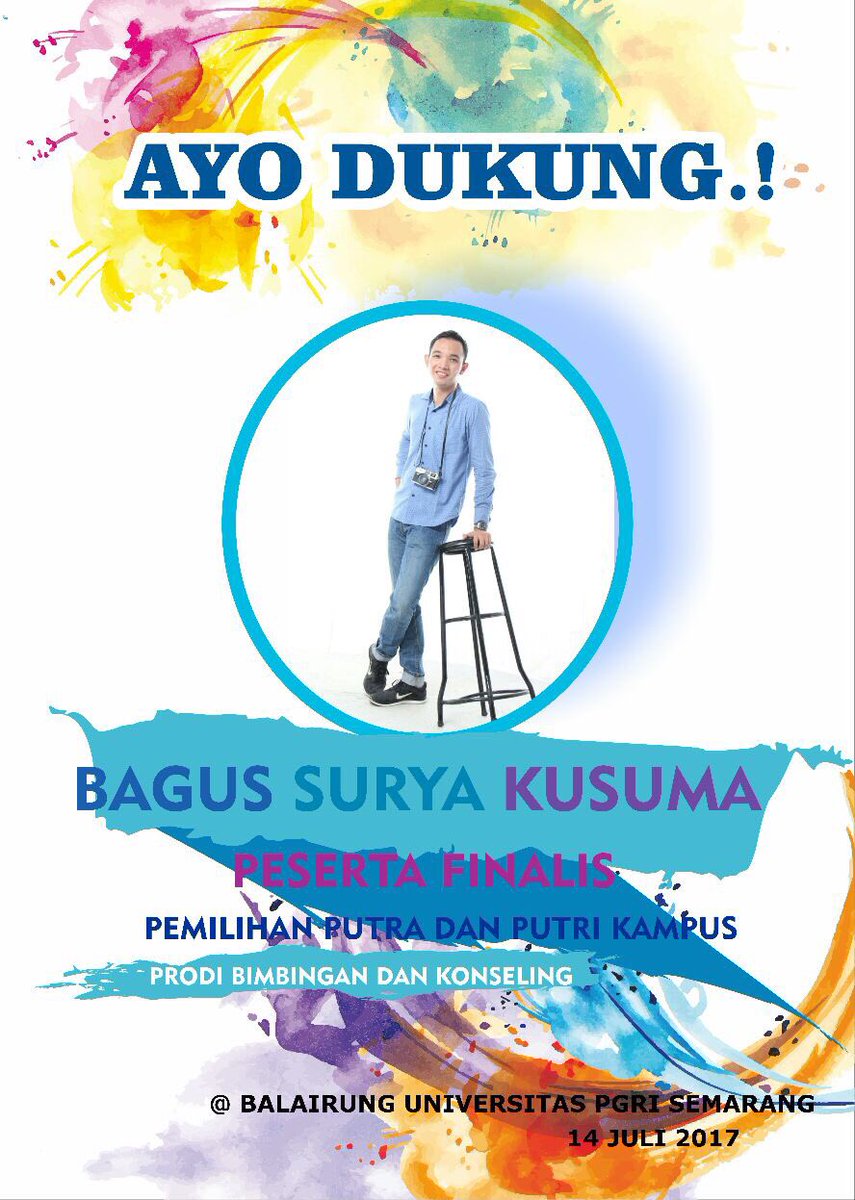 himaBK_UPGRIS's tweet photo. Ayoo tujukan pilihanmu padanya sebagai PUTRA KAMPUS 2017/2018 

#semangat17
#salamBK 
#putrakampus https://t.co/RYD1K4jLw1