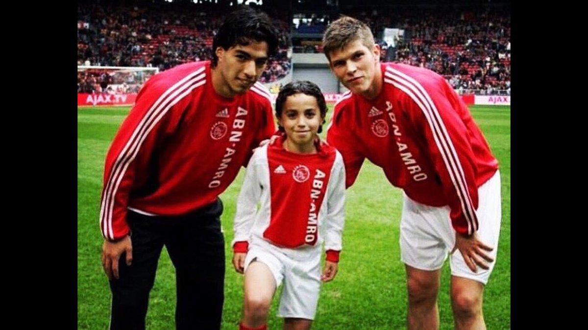 Wat een prachtige foto van #Nouri ... <a href="/LuisSuarez9/">Luis Suárez</a> en <a href="/KJ_Huntelaar/">Klaas Jan Huntelaar</a> via @jilljesse #StayStrongAppie