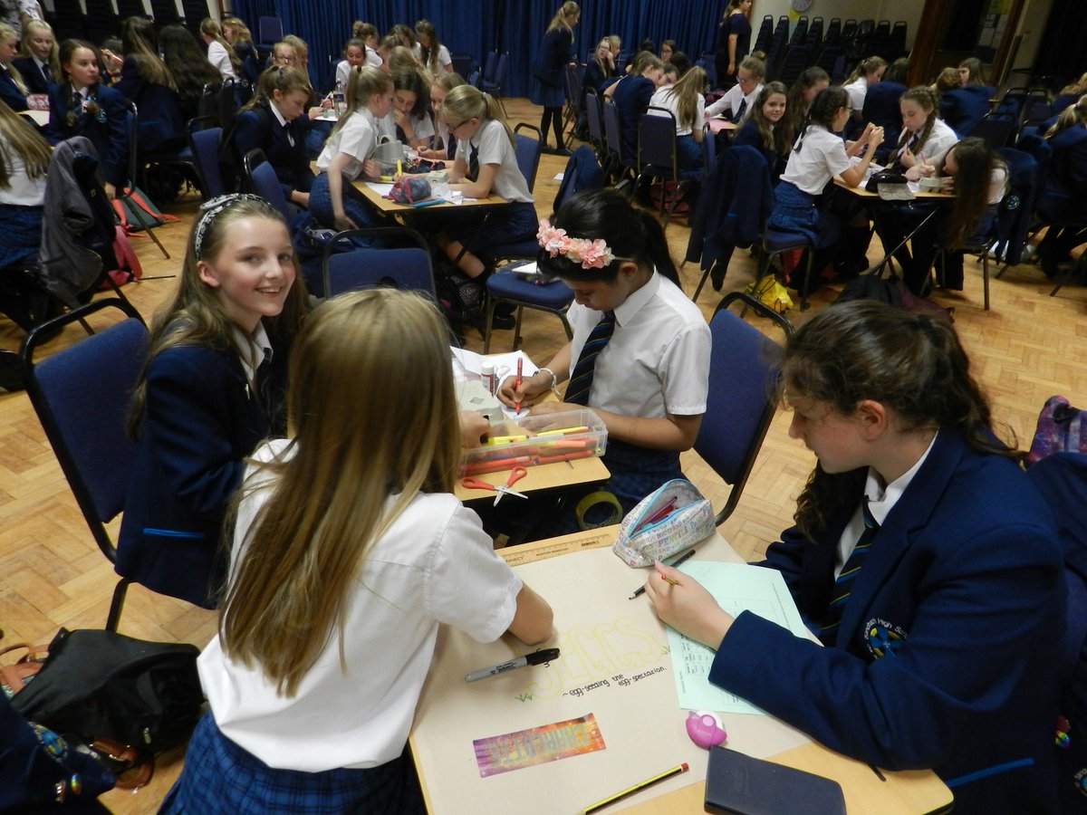 SandhighBiz's tweet photo. Yr7 Enterprise Day today - branding eggs and pitching to #Tesco #Lidl #Booths #Waitrose to make the most profit. #profiteggtravaganza  🤣 https://t.co/3mAmGmWyi4