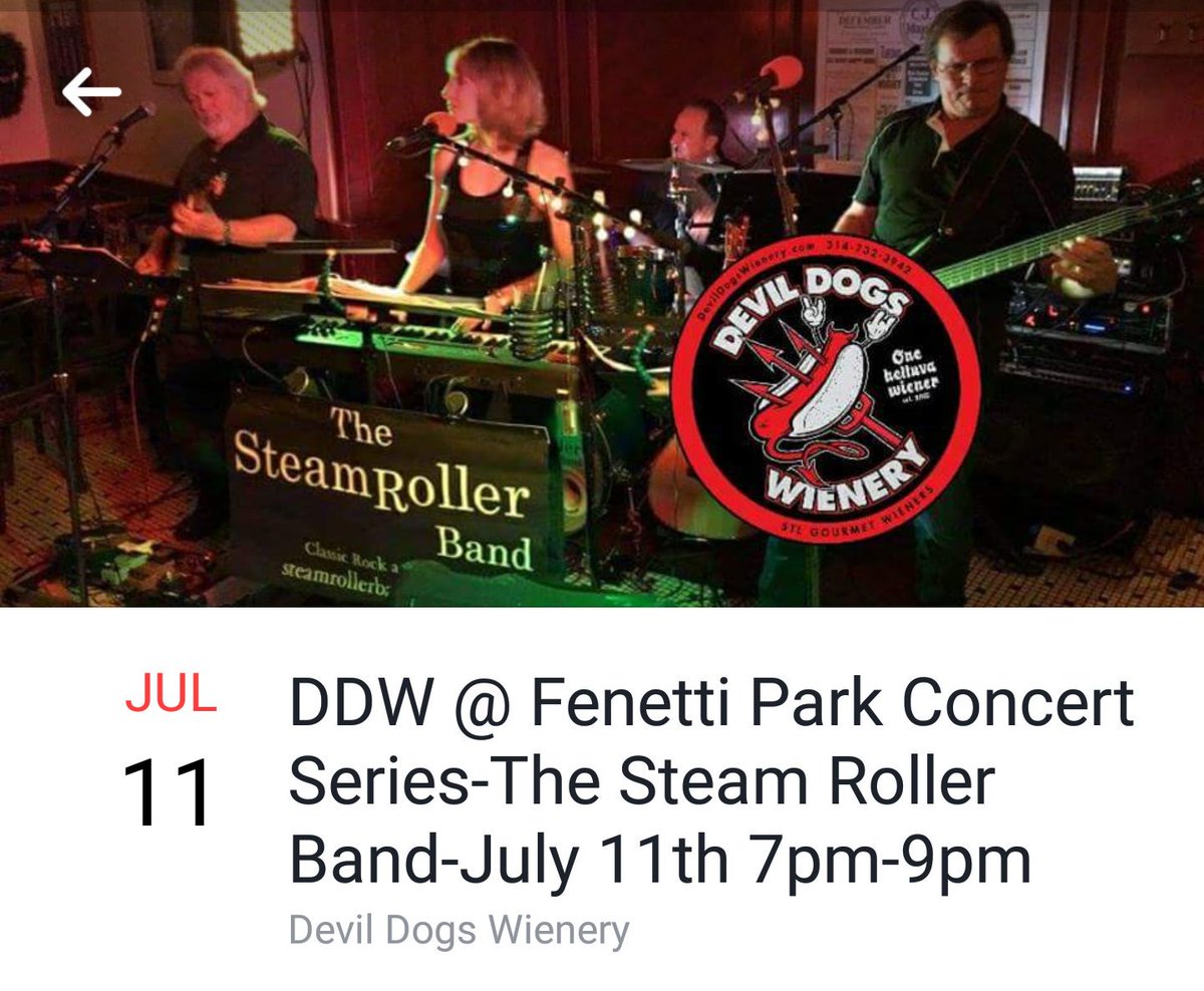 devildogsSTL's tweet image. If you haven't had our wieners yet, tonight's the night! 7-9 tonight Fenetti Park at Michigan &amp;amp; Ivory. 1/4 pound wieners &amp;amp; free music!