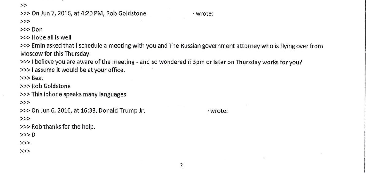 Doc: "The Russian Government Attorney" is how Goldstone presented it to Don Jr.

Don Jr. took the meeting.

That's illegal.

#LockDonJrUp