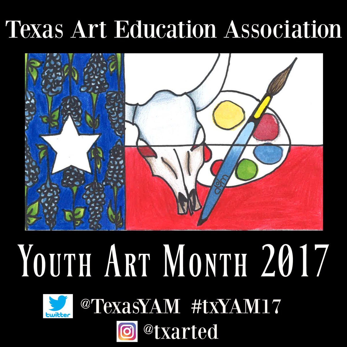 TexasYam's tweet photo. Ready to honor our @TXarted #txYAM17 #GovenorsGallery17 selections being unveiled @TxCapitolSteps this afternoon! @Youthartmonth #TAEAproud https://t.co/EGXF8jrQMf