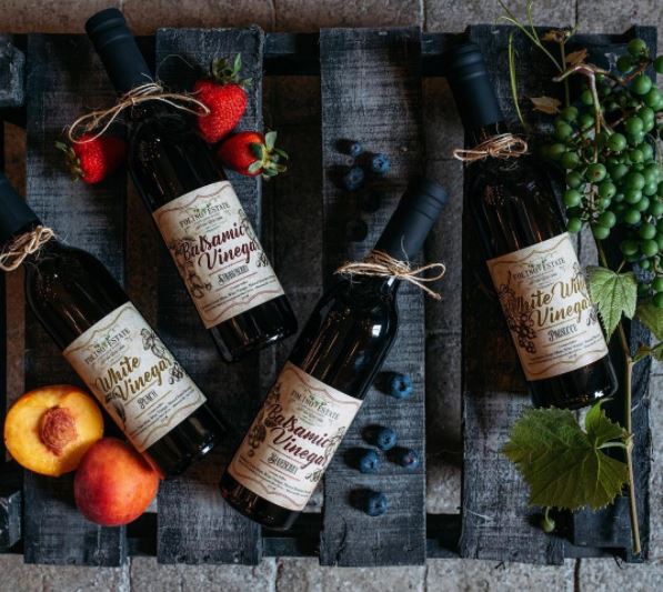 We have new balsamic flavors! Drizzle on summer salads, grilled chicken, desserts, &amp; more! 😋 #fruit #balsamic #foodie #folinoestate