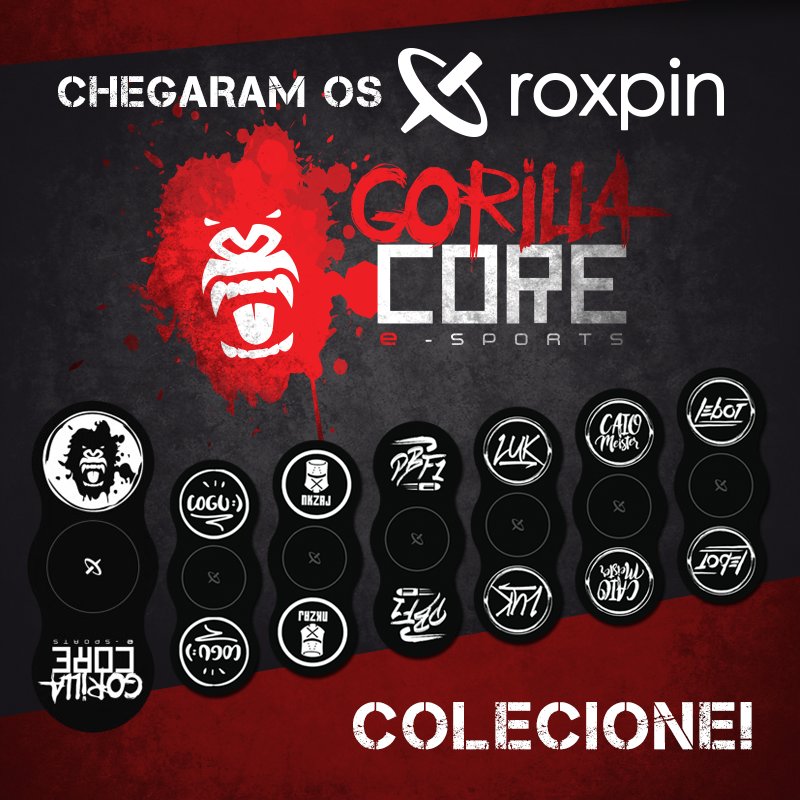 thegorillacore's tweet photo. Chegaram os @RoxpinCO exclusivos da Gorilla Core! Acesse o link, compre e colecione! https://t.co/AZxbiVuiAP #goGorilla #roxpin https://t.co/AfY1rto5as