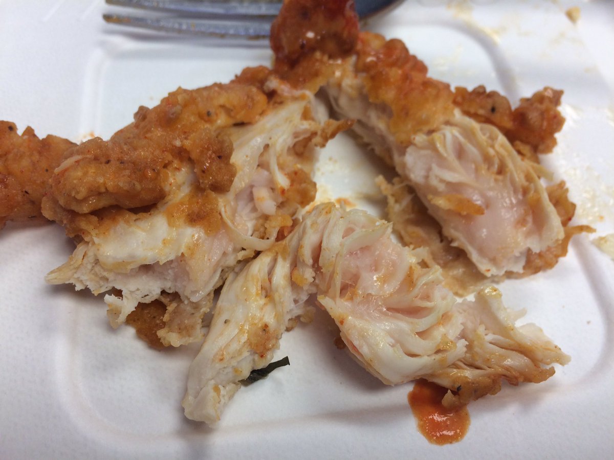TigrsLovePepper's tweet photo. @RRC_CulEx. I just order the Chicken Po' Boy for take out. The chicken needs to cook a minute or two longer I'd say!#rawchicken https://t.co/HPQ3Cmij4p