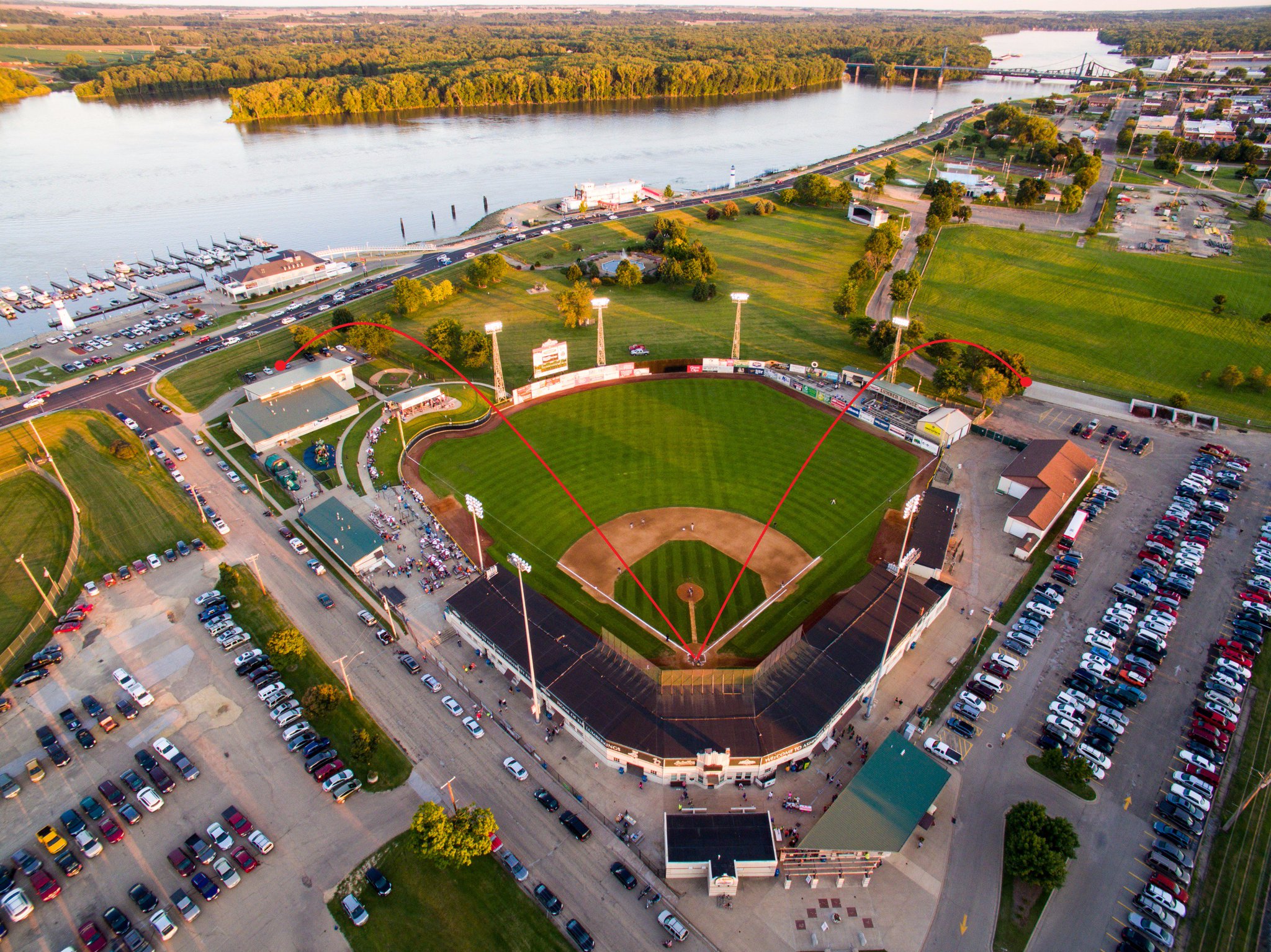Clinton LumberKings on Twitter "Ever wonder what Aaron Judge's 513 foot blast would look down