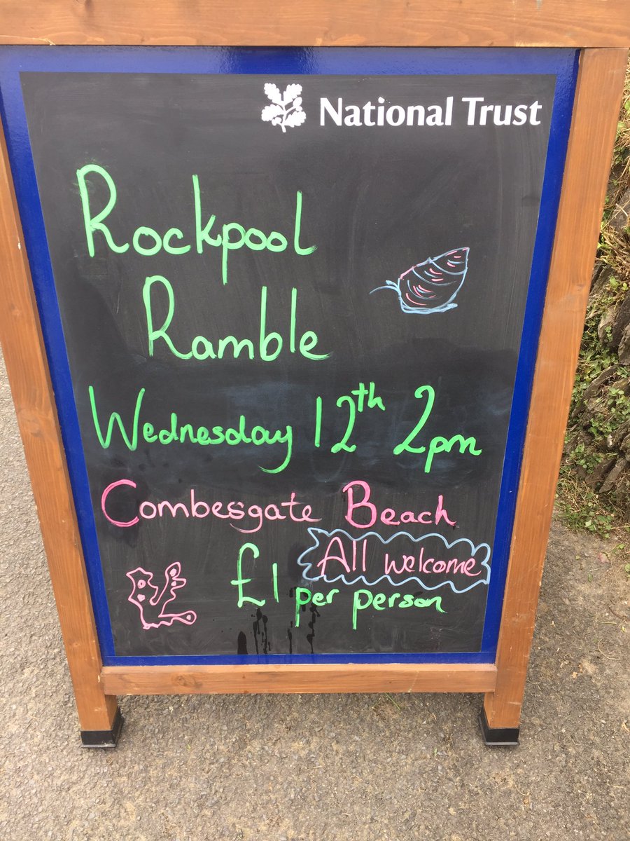 #RockpoolRamble with #NationalTrust tomorrow at #Combesgate #beach in #Woolacombe @greatdevondays #NorthDevon
