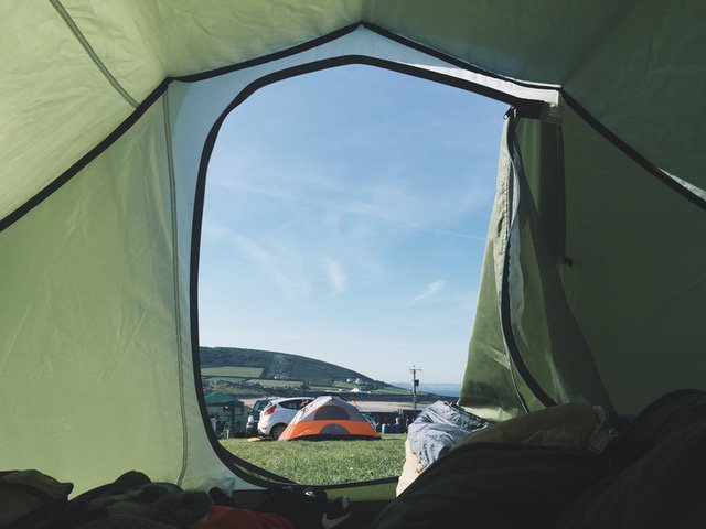 khombu1's tweet photo. Can you think of anything more refreshing than a good night's sleep in the great ol' outdoors? #TrueAdventurer #POV #FreshAir #Camping https://t.co/Q4CXghBcN8