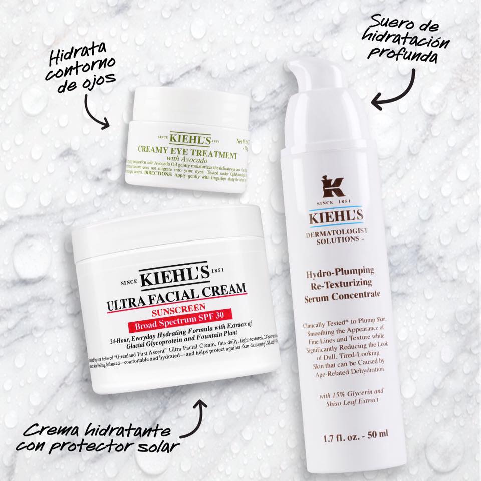 ¡Este verano logra tener una piel hidratada todos los días con Kiehl's! ☀️💦✨ #AmoKiehls