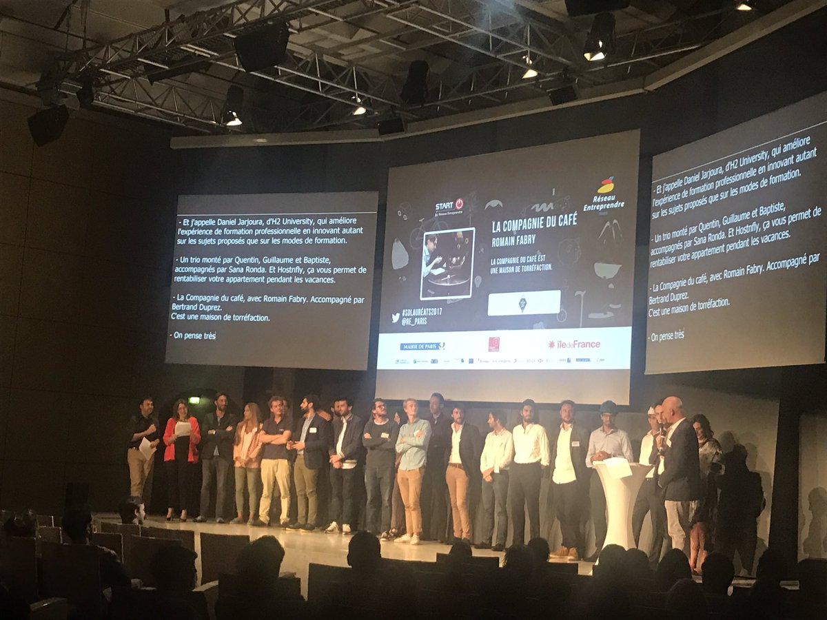 MaximeBrousse's tweet photo. Fête des lauréats Réseau Entreprendre ! Congrats aux copains @LetsRideParis @didUenjoy @HostnFly @PerouseParis https://t.co/sYjAOWZcJD