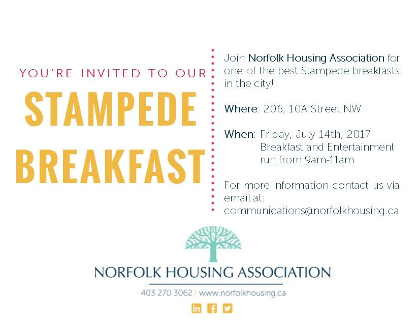 WHOA! Thanks to our community donors, the basket we will be raffling off at our Stampede breakfast values over $650!! Full details at event!