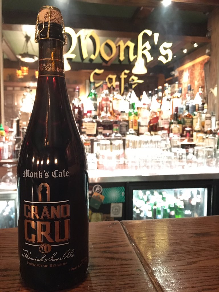 Kegs arrive in 2 weeks, bottles in 5. I wanted to name this "Grand Crew". Can't wait to taste the finished blend. <a href="/MonksCafePhilly/">Monk's Cafe</a>