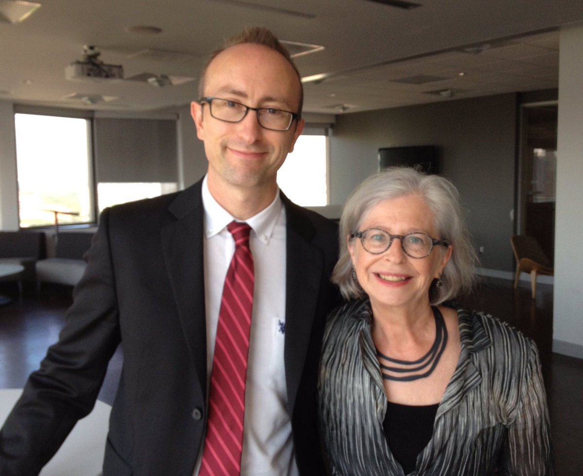 Congrats to Dr. Scott Pollock, here with Dr. Ruth Sandwell, for defending his dissertation on 21st century #CurriculumChange! 🎉🎓 #OISEGrad17