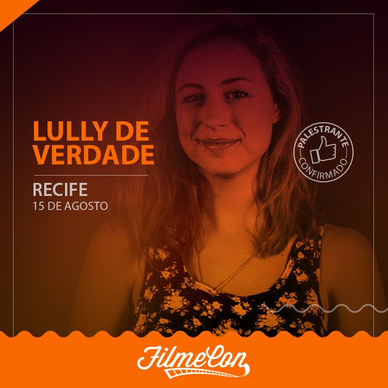 Muito feliz em ter a <a href="/lullylucky/">bis•lully</a> na #FilmeConRecife. Ingressos em filmecon.com.br