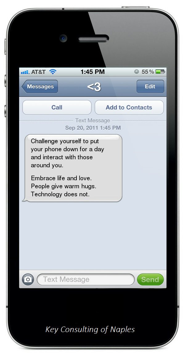 NaplesKey's tweet image. You can't hug your phone. Well...you can...but is that weird? #donthugyourphone