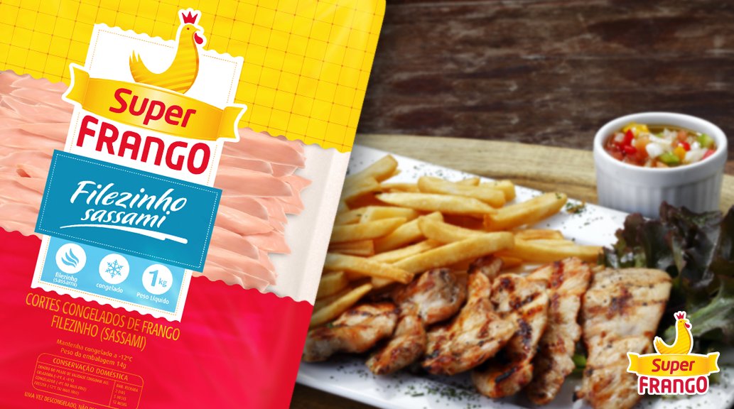 superfrango's tweet photo. Filezinho sassami SuperFrango, a melhor opção para o seu cardápio! #FilezinhoSassami #SuperFrango https://t.co/GhphKvtvl8