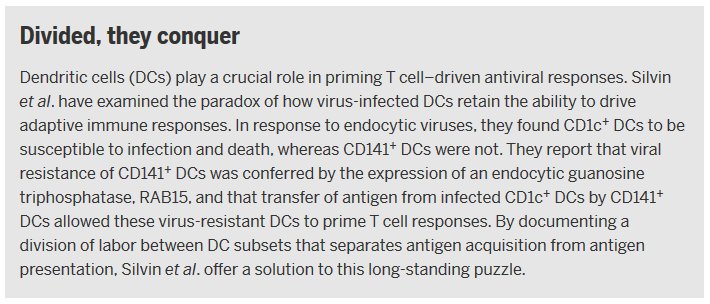 Science Magazine (@sciencemagazine) on Twitter photo In <a href="/ScIImmunology/">Science Immunology</a>: how different types of dendritic cells team up to protect the body from viruses scim.ag/2tNugVH In <a href="/ScIImmunology/">Science Immunology</a>: how different types of dendritic cells team up to protect the body from viruses scim.ag/2tNugVH
