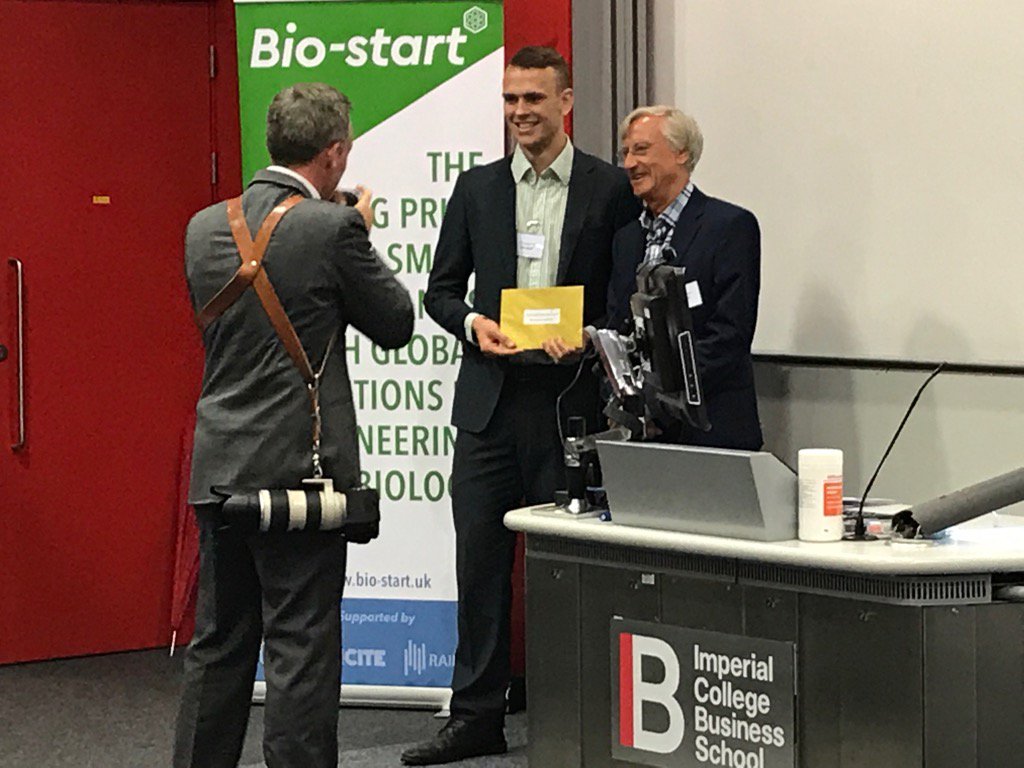 sciad_dc's tweet image. Congratulations, the first prize of £100K goes to @CustoMem #synbio @BioStartUK