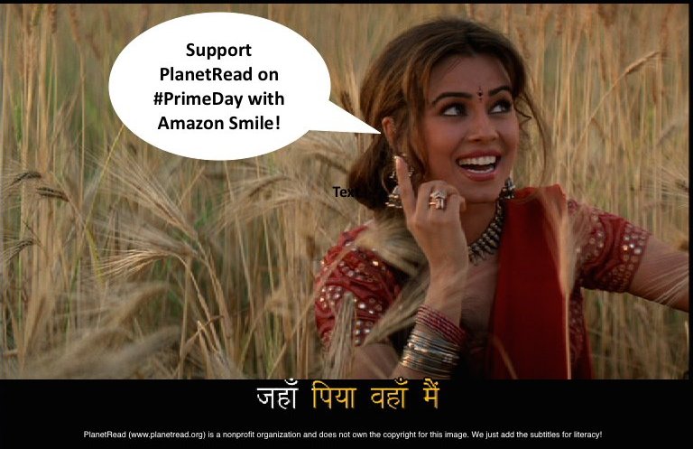 PlanetRead's tweet photo. It's #PrimeDay. Are you shopping? If so, use https://t.co/FFDQyXIfL6, and Amazon will donate to @PlanetRead at no cost to you! Thx! #iteracy https://t.co/ZKXaCZCc2v