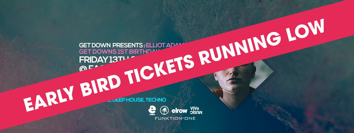 Viva Disco (@vivadiscouk) on Twitter photo Early Birds tickets for <a href="/ElliotAdamson/">elliot Adamson</a> are close to selling out!
Buy yours before they do at skiddle.com/e/13007184 Early Birds tickets for <a href="/ElliotAdamson/">elliot Adamson</a> are close to selling out!
Buy yours before they do at skiddle.com/e/13007184