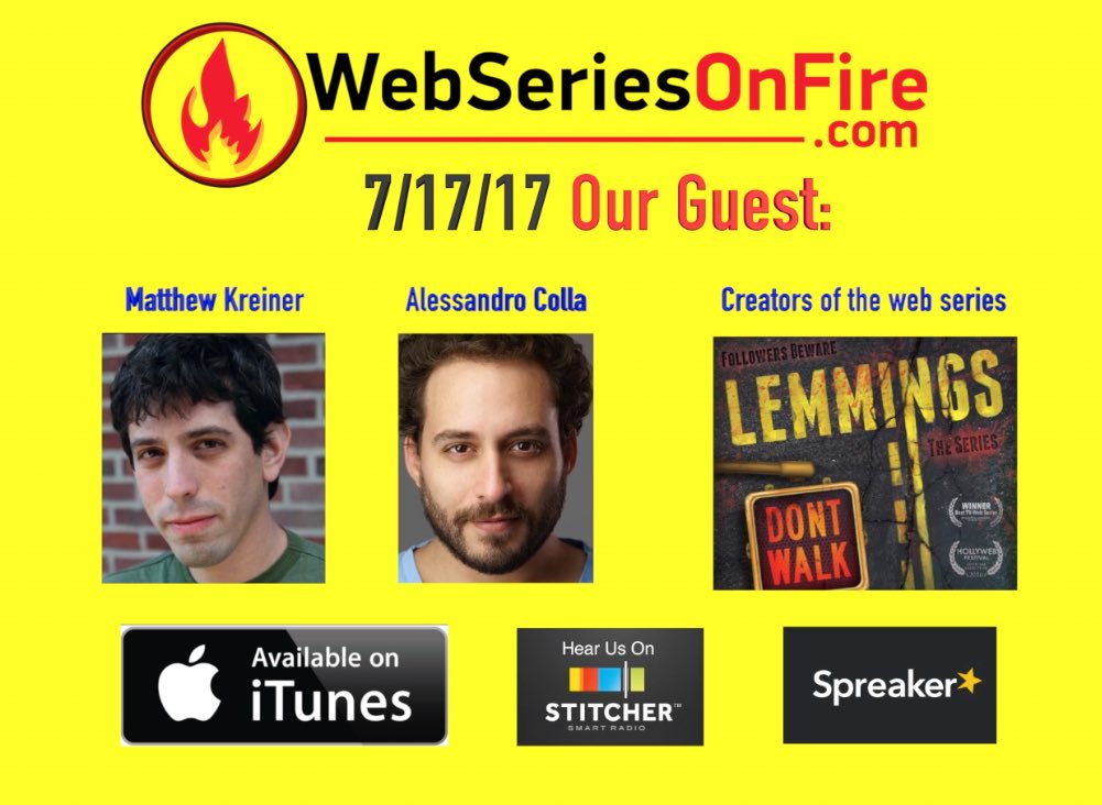 Check us out on the <a href="/webseriesonfire/">Peter Papageorgiou</a> podcast coming 7/17/17.