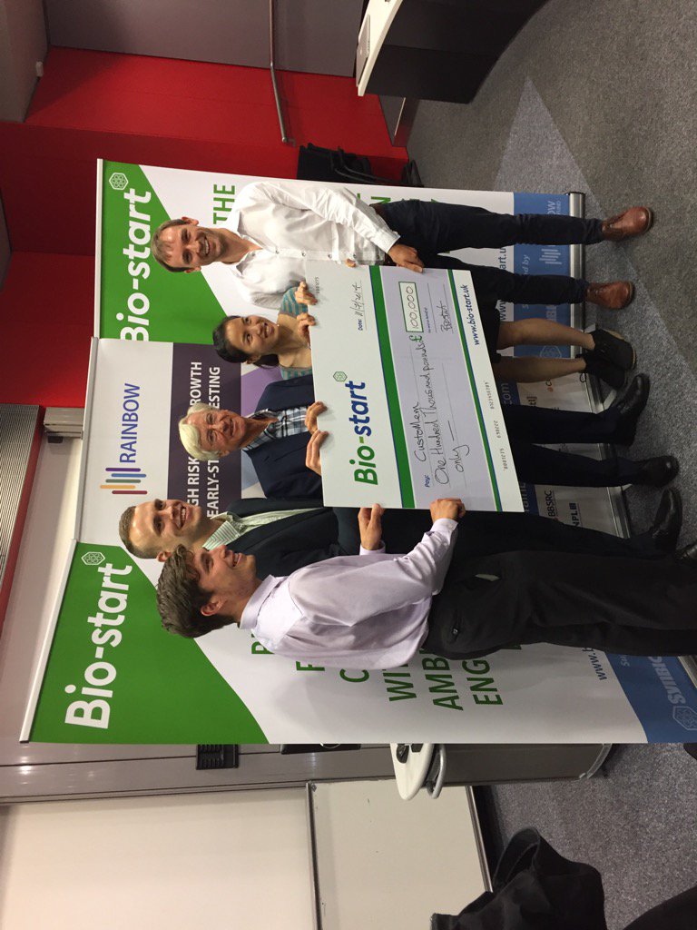 gbstan's tweet image. Winners of @BioStartUK competition: @CustoMem. Well done!