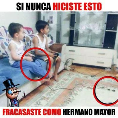 Amisit_Level's tweet photo. Seguimos con este #MartesDeMemes y ¿quién no recuerda esta trampa cuando nuestro hermano menor quería jugar con nosotros?

#ChisteAmisit https://t.co/EeZjxryBCq