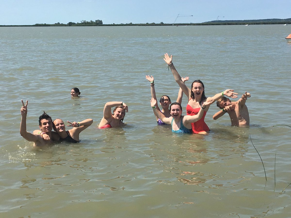 HSHungaryTeam's tweet photo. We spent a beautiful day at the lake today! #TeamBudapest https://t.co/FBmAcgud7G
