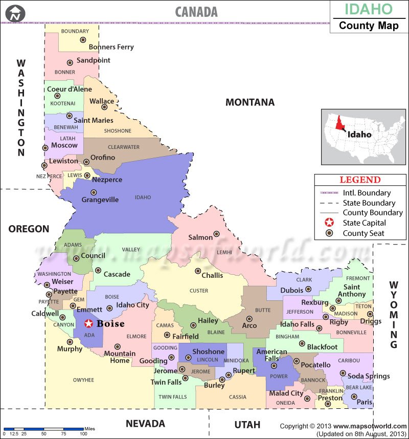 mapsofworld's tweet photo. Look at the detailed #map of #Idaho #county showing the major towns, highways and much more.
#USA #countymap
https://t.co/Ry7qE0Sy9d https://t.co/YpBk59FENm