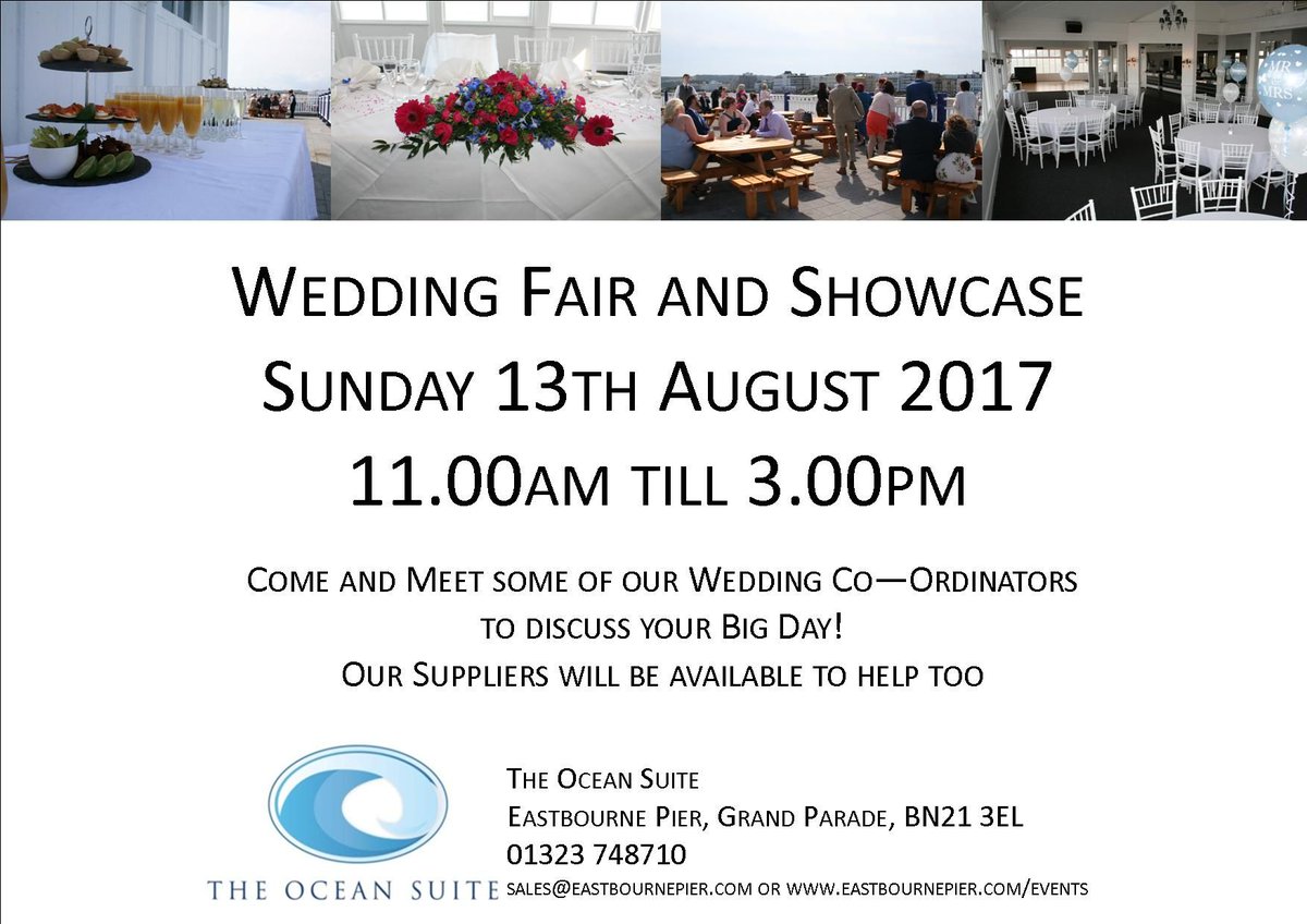 Still looking for some #wedding ideas? Our #weddingfair is next month! We also have space for #exhibitors  - get in contact #oceansuiteeb