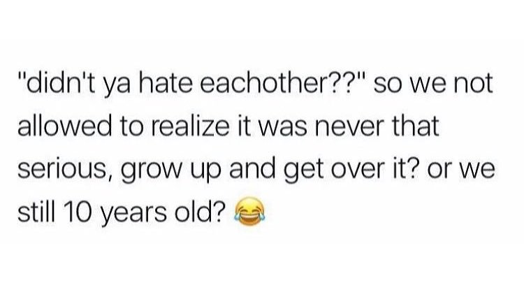 officialfranx's tweet photo. Right?! 😂😂 yall can stay mad if you want, but I like to let shxt go. 
Namasté 🙏🏿 https://t.co/51pXn9QI5N