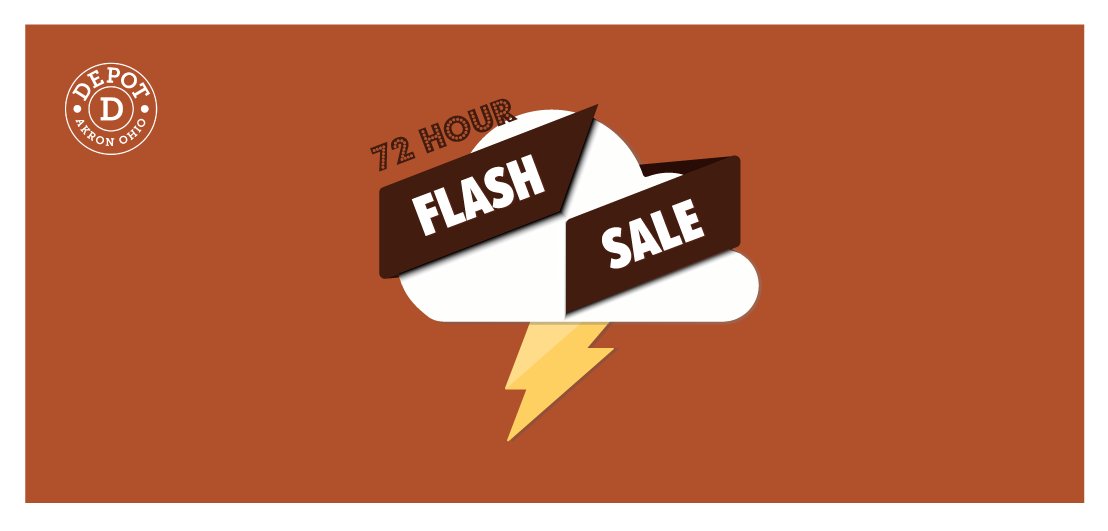 DepotAkron's tweet photo. 72 Hour Flash Sale!!! Come sign a lease and receive a $600 gift card! #liveatthedepot #$600 #flashsale https://t.co/4g3lpIFzpH