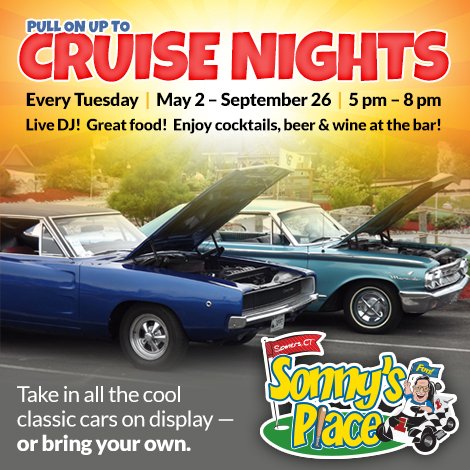 Pull on up to the bumper, baby—it’s Cruise Night!