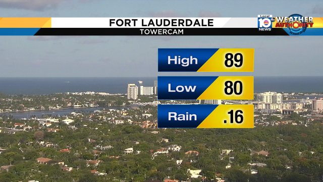 It's a great end to this summer day, after showers earlier.  #FLL measured .16" of rain and hit a high temp of 89°. https://t.co/LC8oefABUZ
